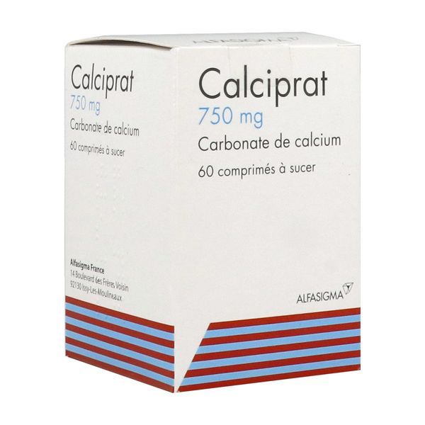 CALCIPRAT Comprimé à sucer 750 mg, boîte 60