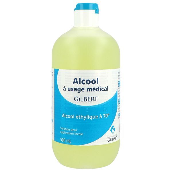 ALCOOL A USAGE MEDICAL GILBERT Solution pour application locale, flacon 500 ml