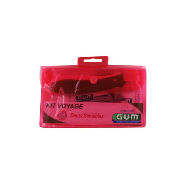 Gum Kit Voyage Dents Sensibles (2 Min-Dent 1 Min B De B 1 Bros Dent 5 Softpicks ) Trousse 1