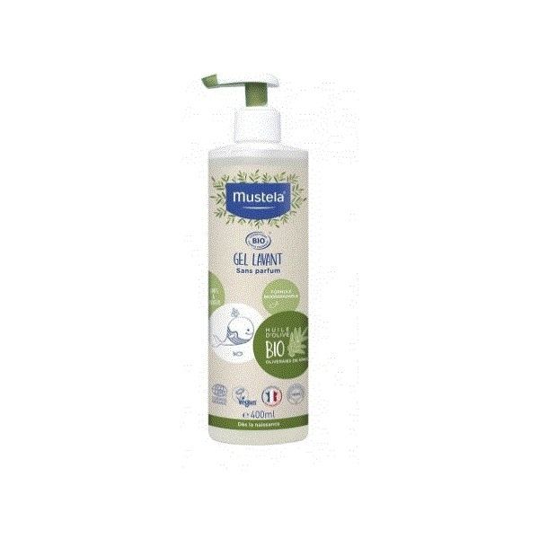 Mustela Gel Lavant Sans Parfum Bio Flacon 400 Ml 1