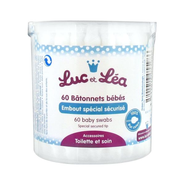 Luc Et Lea Batonnets Ouates Specific Bebe Boite 60