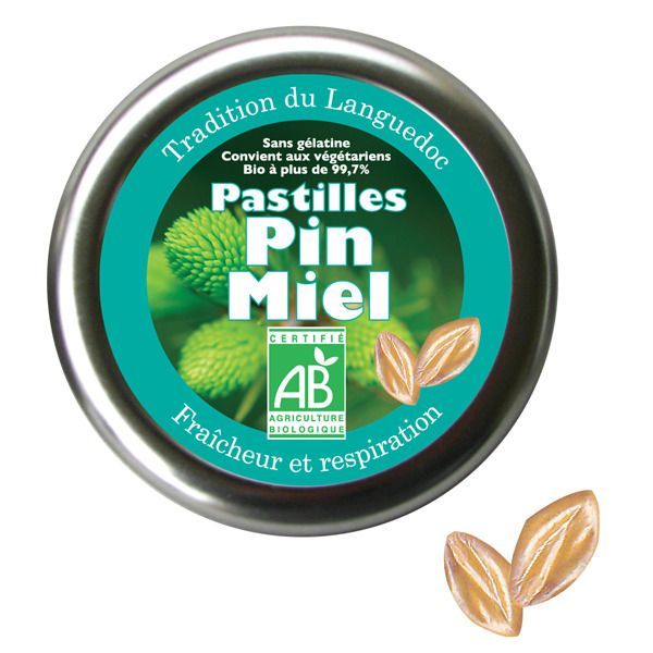 Aromandise Pastilles Pin Miel - boîte de 45 g