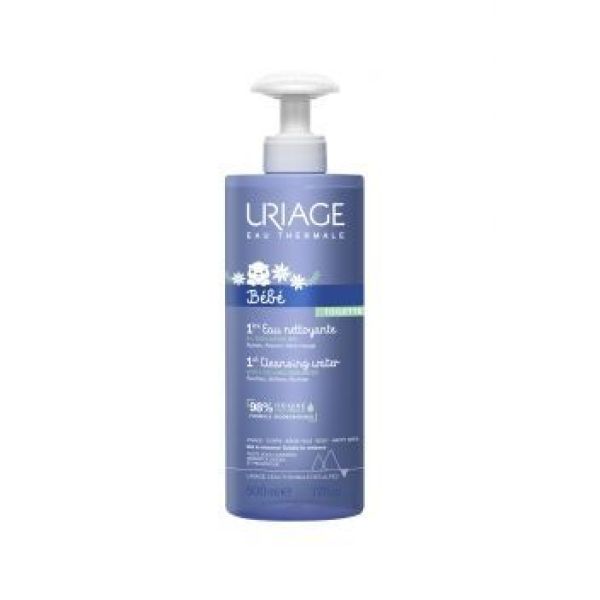 Uriage 1Er Eau Nettoyante - Nf S/Silicone Nouveaux Ingredients Flacon 500 Ml 1