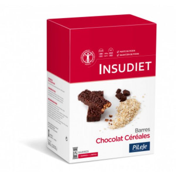 Insudiet Barre Croustillant Chocolat Cereales Boite 30 G 12