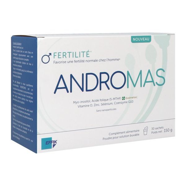 ANDROMAS FERTILITE Poudre à diluer, complément alimentaire pour la fertilité, bt 30