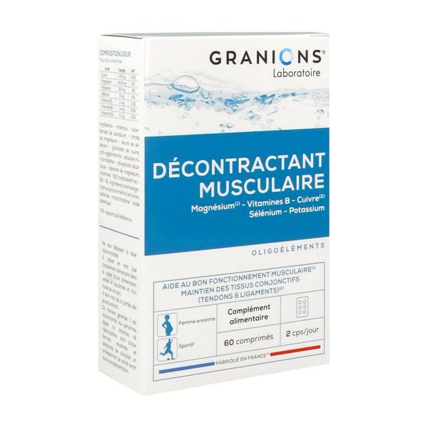 Granions Décontractant musculaire - 60 comprimés
