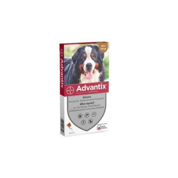 Advantix Tres Grand Chien (Solution Pour Spot On) Pipette 6 Ml 6