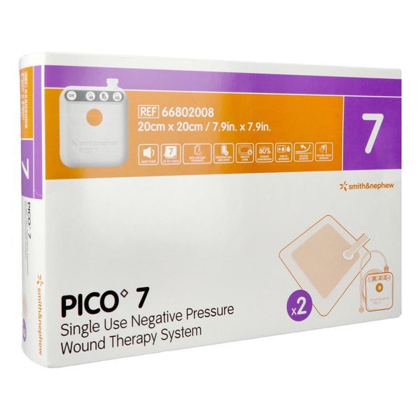 PICO7 Kit, dispositif de traitement par pression négative, 2 pansements, 20 cm x 20 cm (ref. 66802008), unité