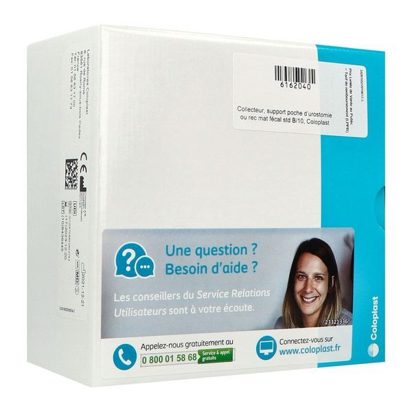 SENSURA MIO CLICK SUPPORT STANDARD Support porte-poche souple, système 2 pièces, 60 mm, découp de 10 mm à 55 mm (ref. 105220), bt 10