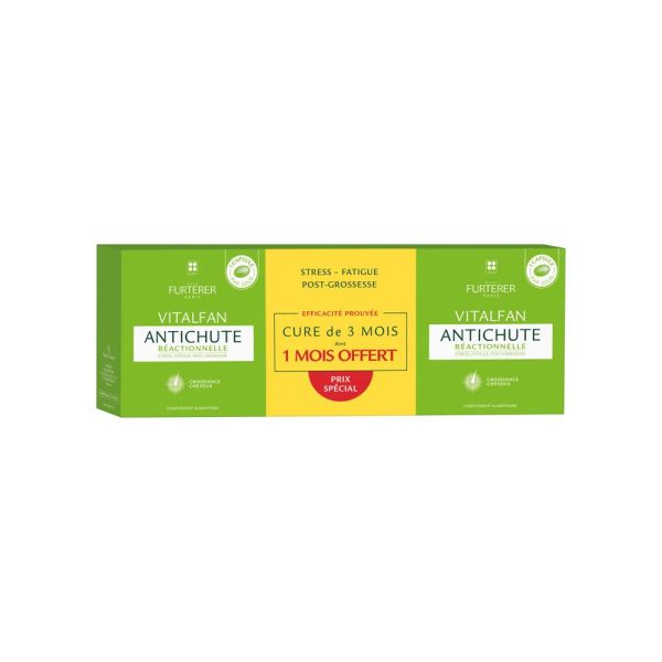 Furterer Vitalfan Antichute Réactionnelle Lot de 3 x 30 Capsules