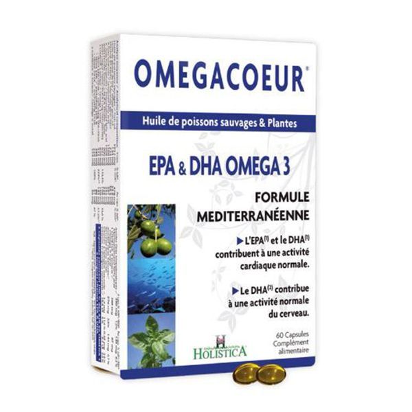 OMEGACOEUR Capsule molle, complément alimentaire titré en Oméga 3, bt 60