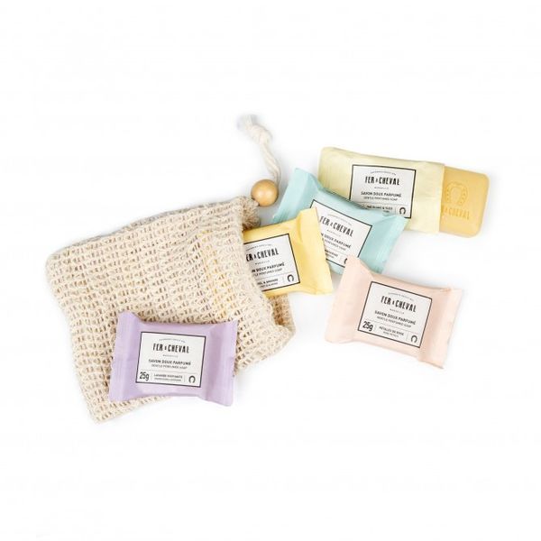 Kit de savons parfumés 5X25g