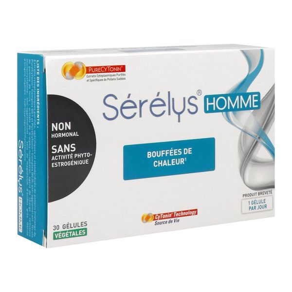 SERELYS HOMME Gélule, complément alimentaire pour l'andropause, bt 30