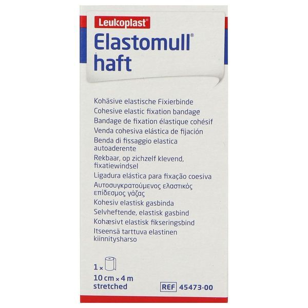 ELASTOMULL HAFT Bande de fixation extensible et cohésive, 4 m x 10 cm (ref. 45473-00000-03), unité