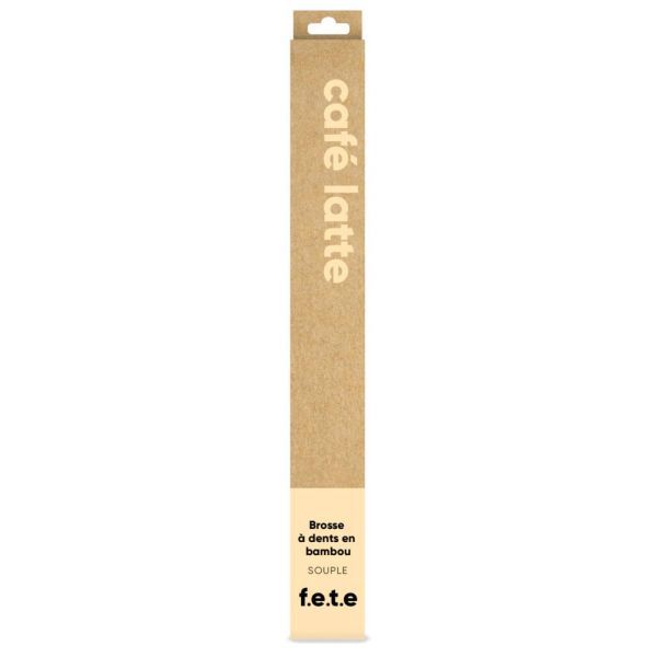 F.E.T.E From Earth To Earth Brosse à dents en bambou soft Beige