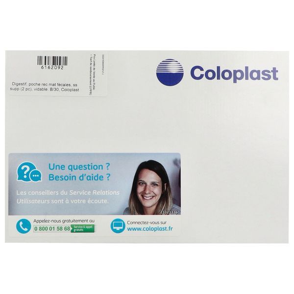 SENSURA CLICK POCHE OUVERTE MAXI Poche vidable, système 2 pièces, opaque, diamètre de l'anneau 60 mm (ref. 103669), bt 30