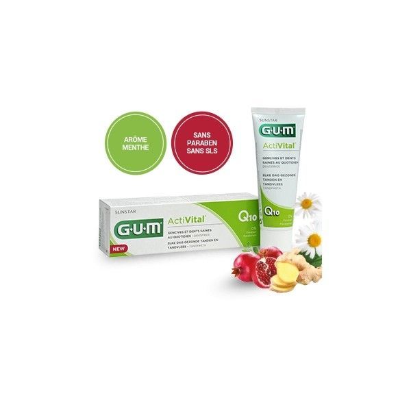 Gum activital q10 dentifrice 75ml