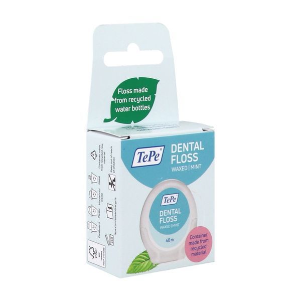 TEPE DENTAL FLOSS Fil dentaire ciré, expansible, unité