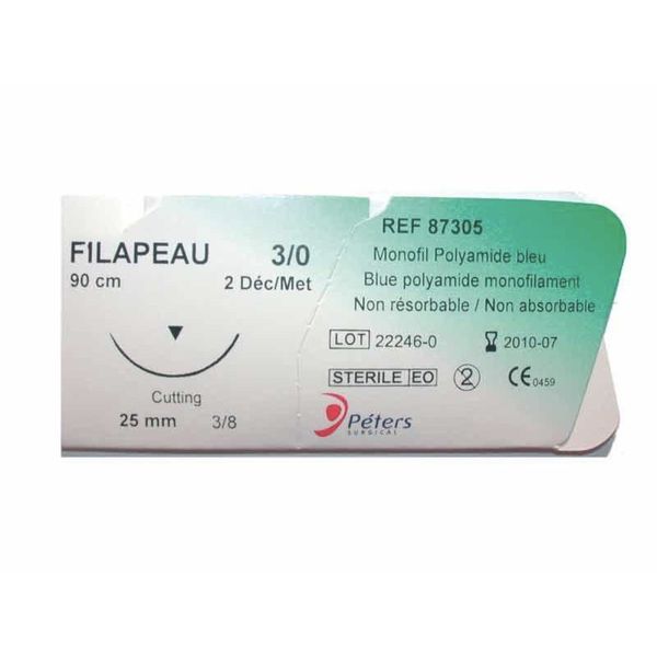 Filapeau Decimal 1.5 Triangulaire 3/8 25Mm Suture 1