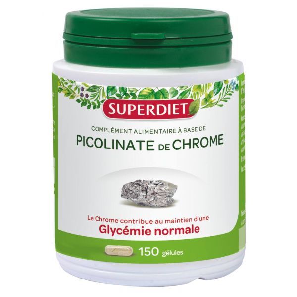 Superdiet Picolinate de chrome - 150 gélules