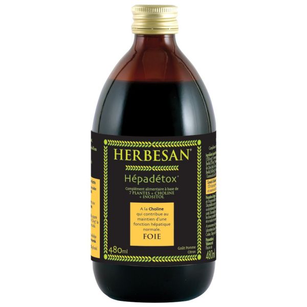 Herbesan Hepadetox Solution Buvable Pour Le Foie Sol Buv Flacon 480 Ml 1