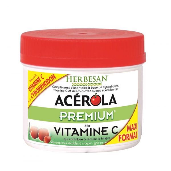 Herbesan Herbesan acérola prémium - 90 comprimés