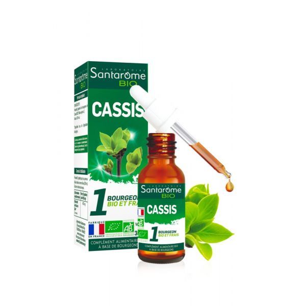 Santarome Cassis BIO - flacon pipette de 30 ml