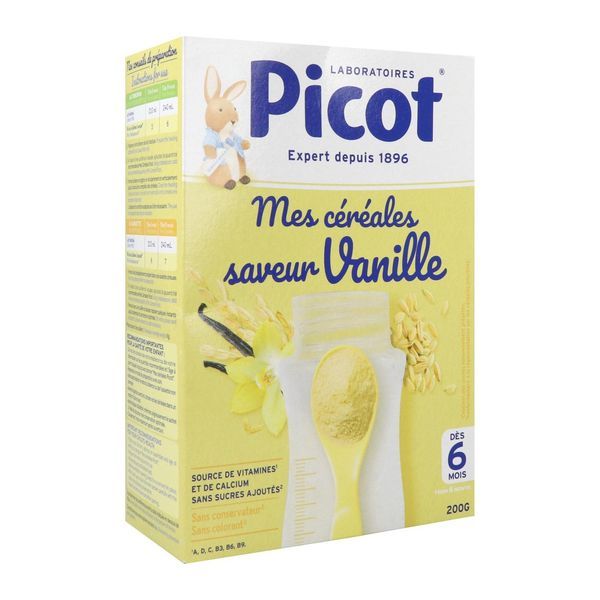 PICOT MES CEREALES SAVEUR VANILLE POUDRE BOITE 200 G 1