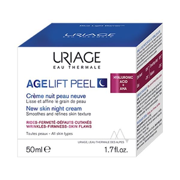 URIAGE AGE LIFT PEEL CREME NUIT PEAU NEUVE Crème de nuit antiâge, pot 50 ml