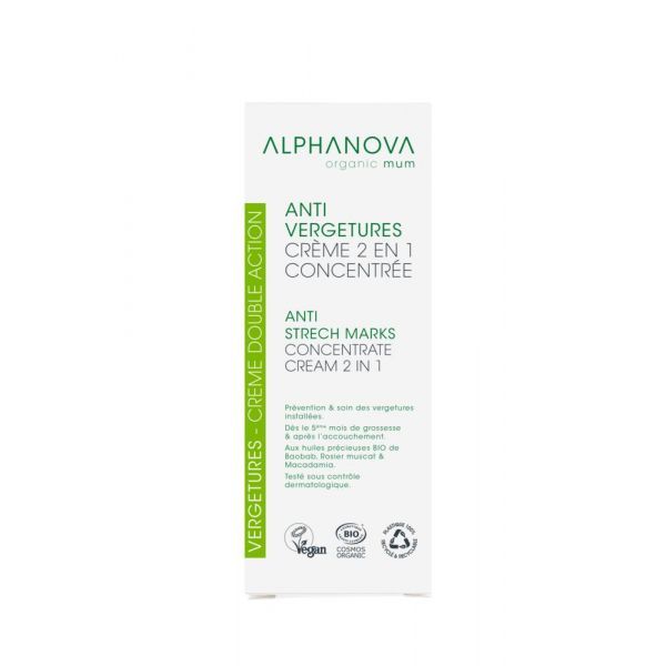 Alphanova Soin concentré double action anti-vergetures Bio - 150 ml