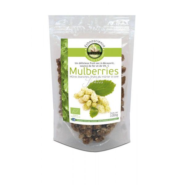 Ecoidees Mulberries, mûres blanches BIO - sachet 100 g