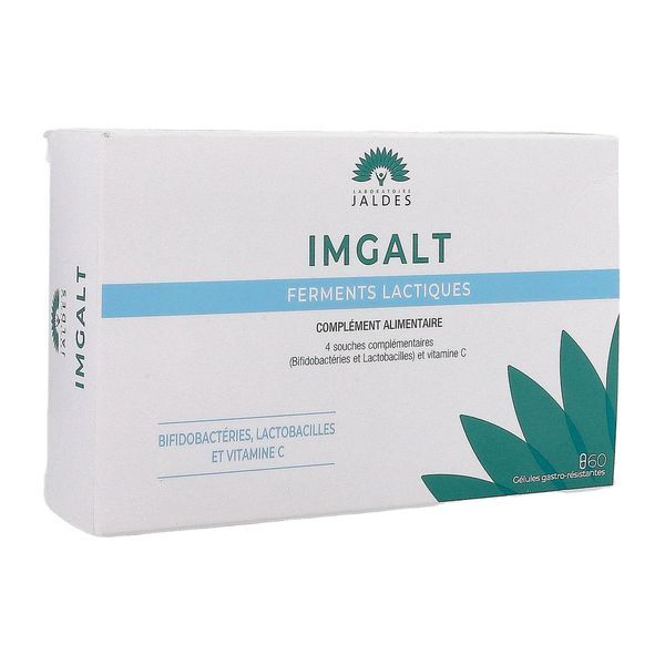 IMGALT FERMENTS LACTIQUES Gélule, complément alimentaire à base de ferments lactiques et vitamine C, bt 60
