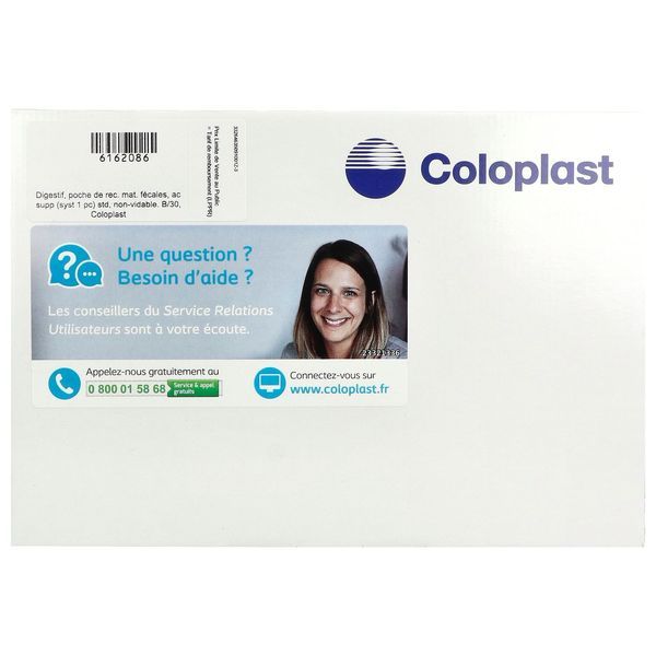 ALTERNA PLUS SYSTEME 1 PIECE FERMEE Poche Midi fermée, filtre intégré, système 1 pièce, opaque, prédécoupé, diamètre 25 mm, bt 30