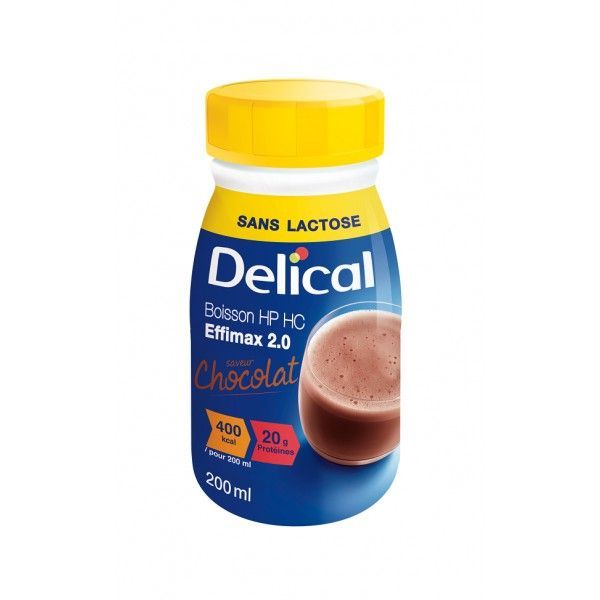 Delical Boisson 2.0 Effimax Chocolat Liquide Bouteille 200 Ml Bt 4