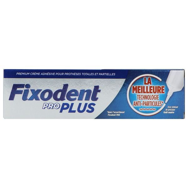 Fixodent Pro Creme Fixative Protectrice Anti-Particules Pour App.Dent. Cr Tb 40 G Bt 1