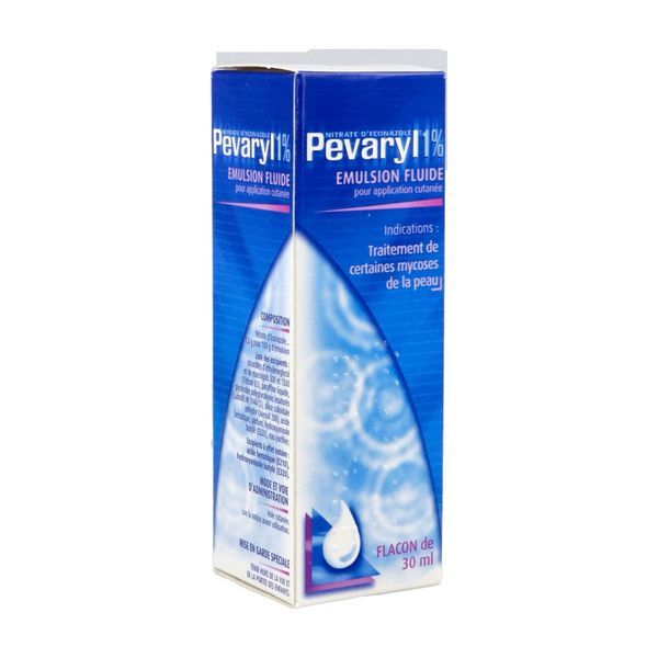 PEVARYL émulsion fluide pour application cutanée 1 %, flacon 30 ml avec compte-gouttes