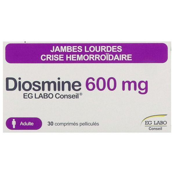DIOSMINE EG 600 MG COMPRIME PELLICULE B/30
