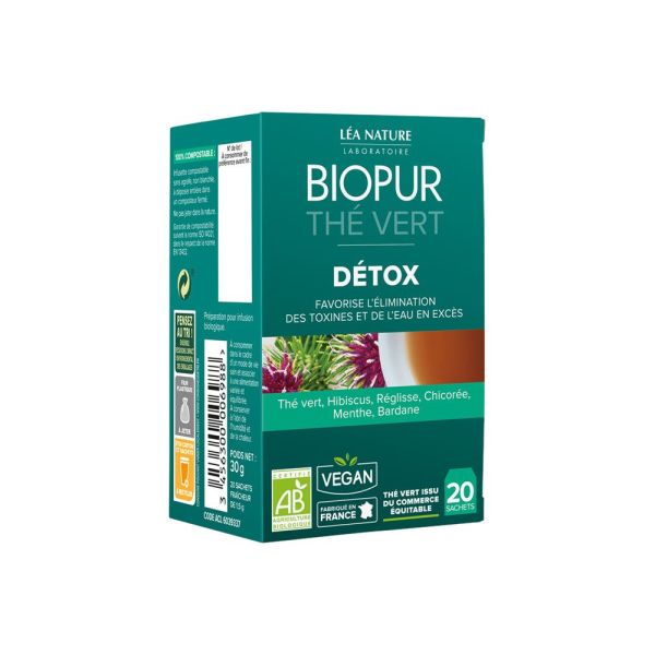 Biopur The Vert Detox Bio 20 Sachets