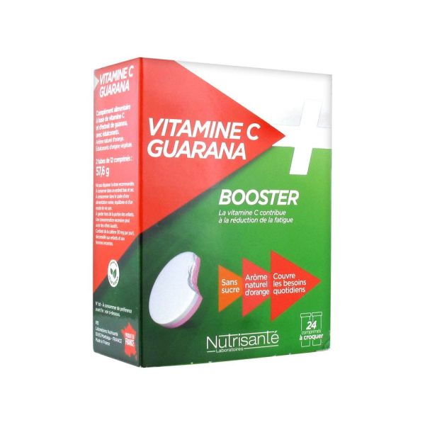 Nutrisante Vitamine C + Guarana Bi Couche Cpr Tb 24