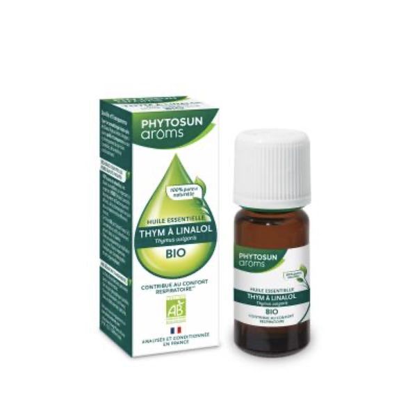 PHYTOSUN AROMS THYM A LINALOL HUILE ESSENTIELLE BIO Complément alimentaire à base d'huile essentielle de thym à linalol, fl 5 ml