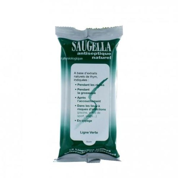 Saugella Lingettes Antiseptique S/15 (Sachet De 15 Lingettes). Sachet