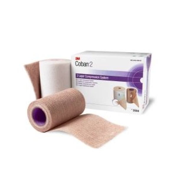 3M Coban 2 1 Confort 10*2,7Cm +1 Compression Cohesive 10*4,7Cm Bande 10 Cm 2