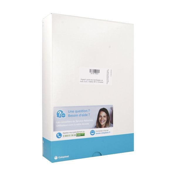 SENSURA MIO CLICK HAUT DEBIT POCHE MINI Poche ouverte vidable, système 2 pièces, haut débit, textile neutre opaque, diamètre 50 mm (ref. 186210), bt 10