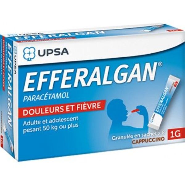 EFFERALGAN 1G granulés en sachet B/8