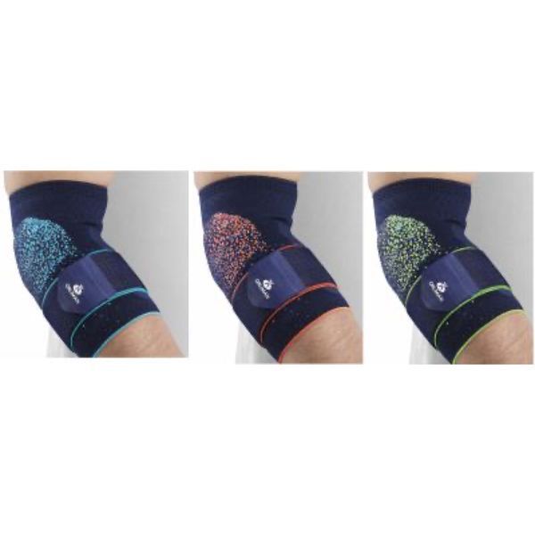 MOUV'N FIT COUDIERE ORLIMAN Coudière antiépicondylite avec inserts viscoélastiques, bleu marine - turquoise taille 4, unité