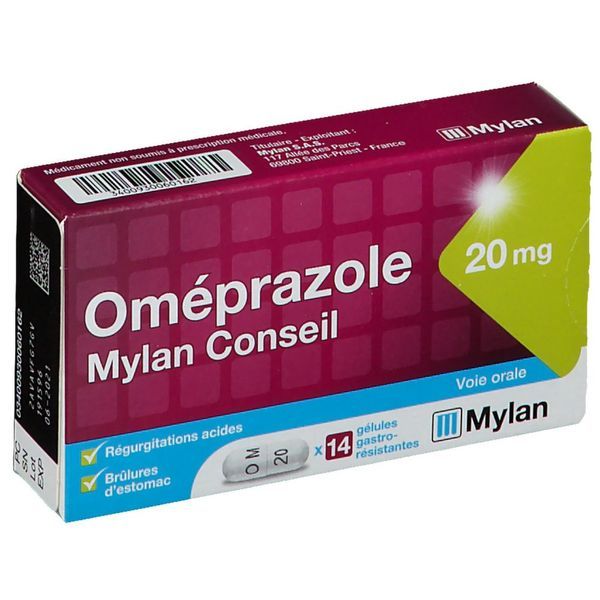 Omeprazole Viatris Conseil 20 Mg Gelule Gastro-Resistante B/14