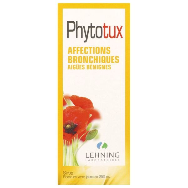 Phytotux Sirop 1 Flacon(S) En Verre Jaune(Brun) De 250 Ml