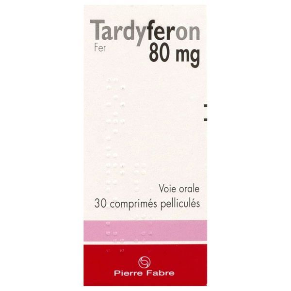 TARDYFERON Comprimé pelliculé 80 mg, boîte 30