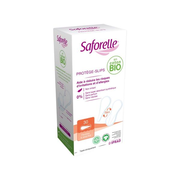 SAFORELLE COTON PROTECT PROTEGE-SLIPS FLEX X 30