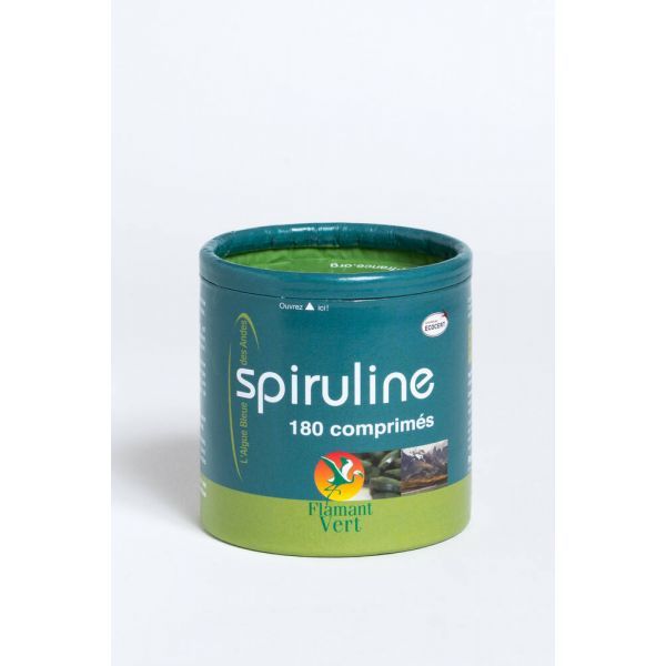 Flamant vert Spiruline certifiée Ecocert 500 mg - 180 comprimés
